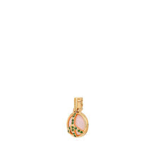 Load image into Gallery viewer, Mini Peace Pendant in Pink Opal and Tsavorite