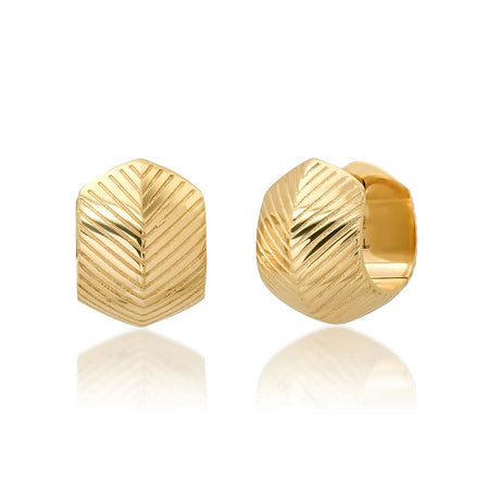 Petite Chevron Hoops