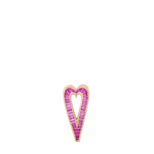 Load image into Gallery viewer, Slide-On Grandsize Pink Sapphire Encrusted Heart