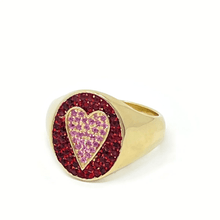 Load image into Gallery viewer, Heart Signet Ring