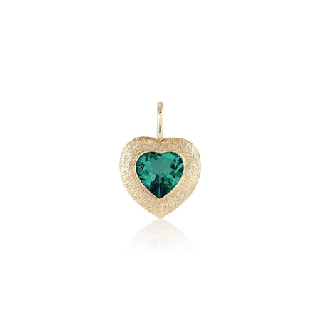 ALLURA Green Tourmaline Heart Charm