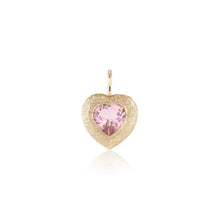 Load image into Gallery viewer, ALLURA Pink Tourmaline Heart Charm