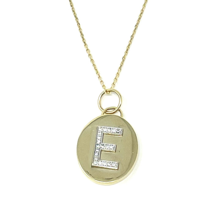 Large Oval Signet Charm Necklace