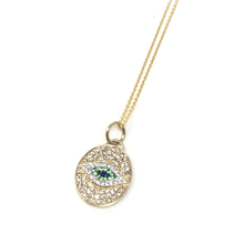 Load image into Gallery viewer, Medium Oval Evil Eye Signet