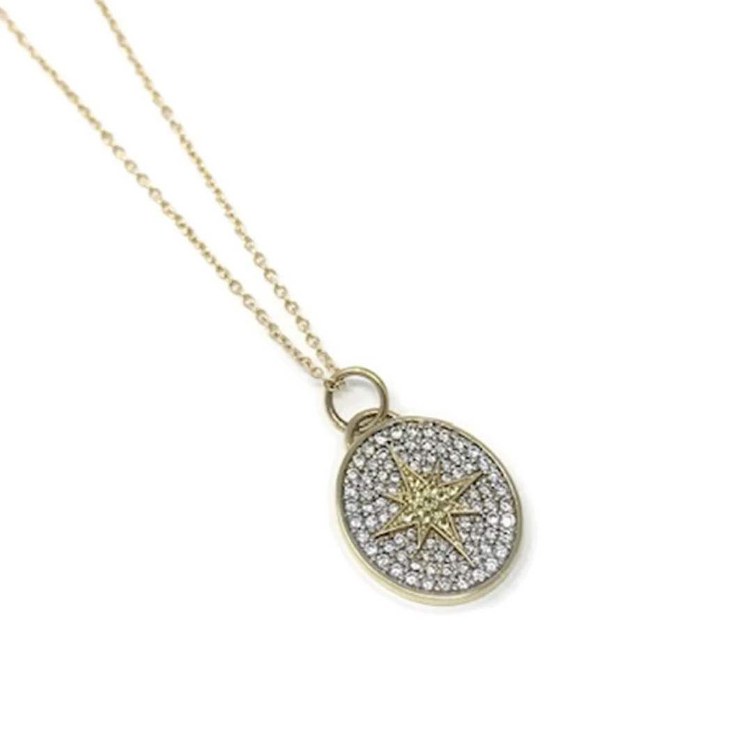 Medium Oval Northstar Signet Pendant