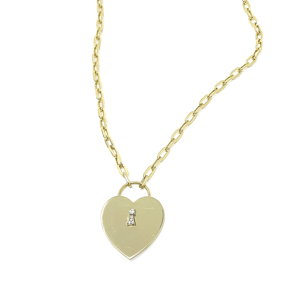 Padlock Heart Necklace