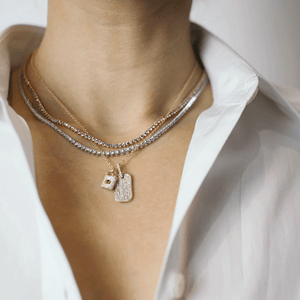 Pink Sapphire Tennis Necklace