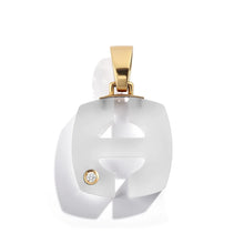Load image into Gallery viewer, Rock Crystal Splendente Letter Pendant