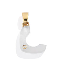 Load image into Gallery viewer, Rock Crystal Splendente Letter Pendant