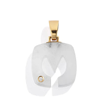 Load image into Gallery viewer, Rock Crystal Splendente Letter Pendant