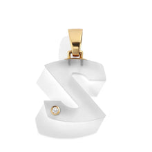 Load image into Gallery viewer, Rock Crystal Splendente Letter Pendant