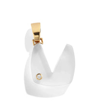 Load image into Gallery viewer, Rock Crystal Splendente Letter Pendant