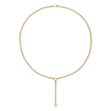 Load image into Gallery viewer, Rolo Chain Lariat Necklace