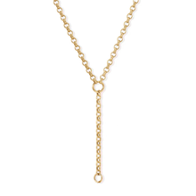 Load image into Gallery viewer, Rolo Chain Lariat Necklace