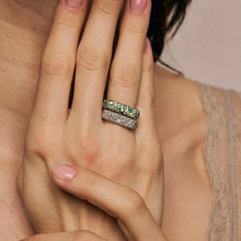 Load image into Gallery viewer, Sparkle Stack Ring - Ombré Greens