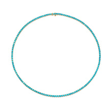 Load image into Gallery viewer, Turquoise Tennis Necklace