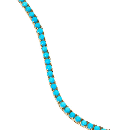 Turquoise Tennis Necklace