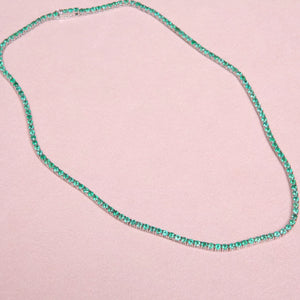 Elena Emerald Tennis Necklace