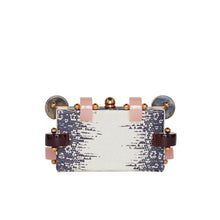 Load image into Gallery viewer, CANDY WHITE RING LIZARD CLUTCH BAG