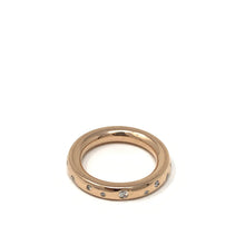 Load image into Gallery viewer, Tube Stacking Band with Diamonds