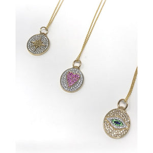 Heart Signet Oval Pendant