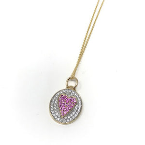 Heart Signet Oval Pendant