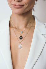 Load image into Gallery viewer, Mini Round Signet Necklace