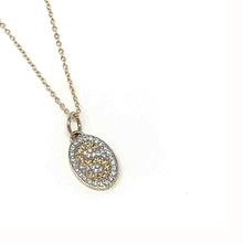 Load image into Gallery viewer, Mini Oval Signet Necklace
