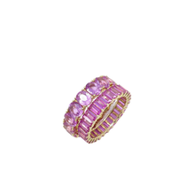 Load image into Gallery viewer, Pink Sapphire Oval Eternity Band