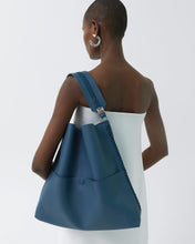 Load image into Gallery viewer, Slim M Tote in Azure Grained Leather