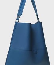 Load image into Gallery viewer, Slim M Tote in Azure Grained Leather