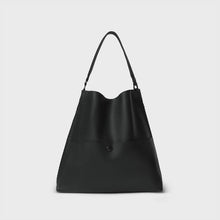 Load image into Gallery viewer, Slim M Tote in Black Grained Leather