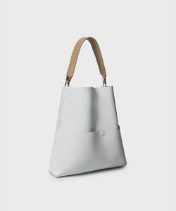 Slim M Tote in Jasmin Grained Leather