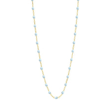 Load image into Gallery viewer, gigi-clozeau_classic-gigi-baby-blue-necklace-yellow-gold-17-7-inches