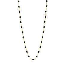 Load image into Gallery viewer, gigi-clozeau_classic-gigi-black-necklace-yellow-gold-17-7-inches
