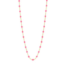 Load image into Gallery viewer, gigi-clozeau_classic-gigi-pink-necklace-yellow-gold-17-7-inches